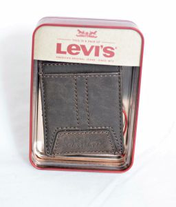 Levi’s Brown Slim Magnetic Front Pocket Wallet